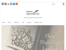Tablet Screenshot of expressimpressions.net