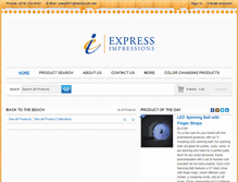 Tablet Screenshot of expressimpressions.com